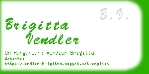 brigitta vendler business card
